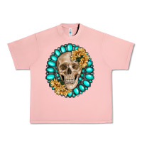 Salmon skull with gemstone and sunflower Urban Heavy Tee - RanaPortraitStore
