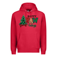 Cardinal happy pawlidays christmas pets Premium Hoodie - MaliasSmallBusiness