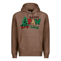 Chestnut happy pawlidays christmas pets Premium Hoodie - MaliasSmallBusiness