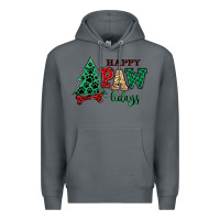 Rock happy pawlidays christmas pets Premium Hoodie - MaliasSmallBusiness