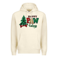 Sandshell happy pawlidays christmas pets Premium Hoodie - MaliasSmallBusiness