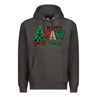 Smoke happy pawlidays christmas pets Premium Hoodie - MaliasSmallBusiness