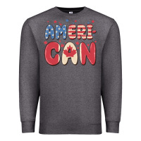 Charcoal Heather American Premium Sweatshirt - MaliasSmallBusiness