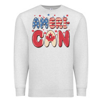 Oatmeal Heather American Premium Sweatshirt - MaliasSmallBusiness