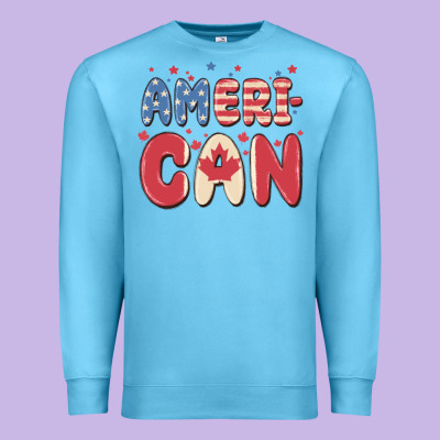 American Premium Sweatshirt Designed By Maliassmallbusiness