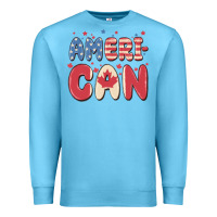 Ocean Blue American Premium Sweatshirt - MaliasSmallBusiness