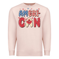Pale Pink American Premium Sweatshirt - MaliasSmallBusiness