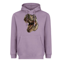 Lavender Tyrannosaurus T Rex Face Heavyweight Hoodie - LillyAllenDesigns