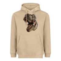 Mushroom Tyrannosaurus T Rex Face Heavyweight Hoodie - LillyAllenDesigns