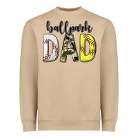 Mushroom ballpark dad with softball and baseball Heavyweight Sweatshirt - texasbilliewilder