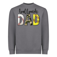 Storm ballpark dad with softball and baseball Heavyweight Sweatshirt - texasbilliewilder