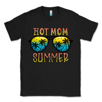 Black hot mom summer Classic Tee - CowhideDigitalArt