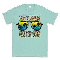 Seafoam hot mom summer Classic Tee - CowhideDigitalArt