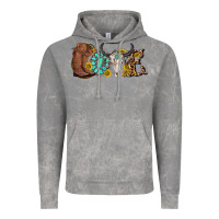 Cloud Rock western love bull skull with gemstone and sunflowe Vintage Hoodie - texasbilliewilder