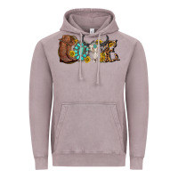 Vintage Zinc western love bull skull with gemstone and sunflowe Vintage Hoodie - texasbilliewilder