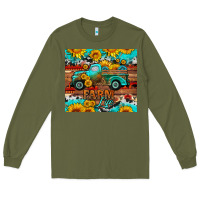Army Green western farm life truck sunflowers  mousepad Long Sleeve Tee - HRA Design Shop
