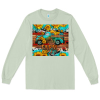 Matcha western farm life truck sunflowers  mousepad Long Sleeve Tee - HRA Design Shop