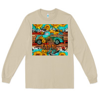 Mushroom western farm life truck sunflowers  mousepad Long Sleeve Tee - HRA Design Shop