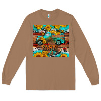 Toasted Coconut western farm life truck sunflowers  mousepad Long Sleeve Tee - HRA Design Shop