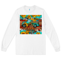 White western farm life truck sunflowers  mousepad Long Sleeve Tee - HRA Design Shop