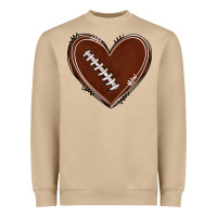 Mushroom american football heart Heavyweight Sweatshirt - texasbilliewilder