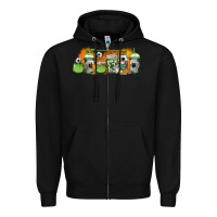 Black soccer coffee cups Zipper Hoodie - Jasminsmagicworld