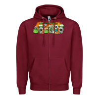Burgundy soccer coffee cups Zipper Hoodie - Jasminsmagicworld