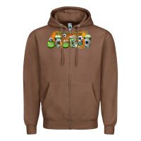 Chestnut soccer coffee cups Zipper Hoodie - Jasminsmagicworld