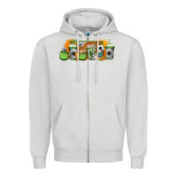 Dove Grey soccer coffee cups Zipper Hoodie - Jasminsmagicworld