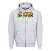 Heather Grey soccer coffee cups Zipper Hoodie - Jasminsmagicworld