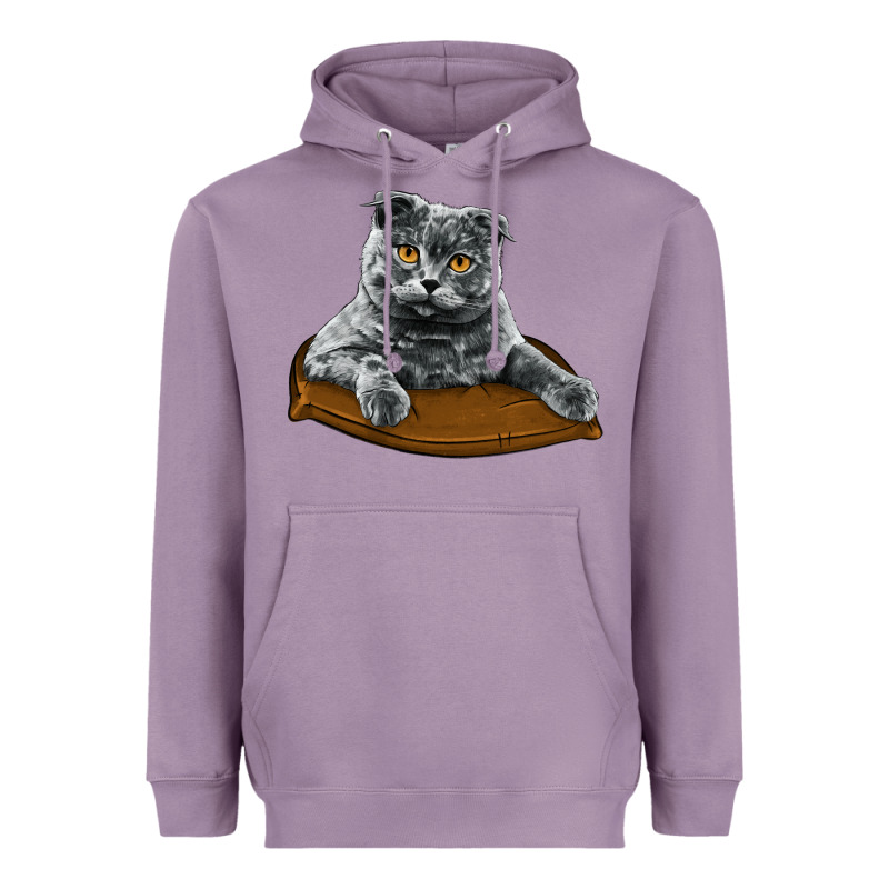 Scottish Fold Heavyweight Hoodie by LillyAllenDesigns | Teevron