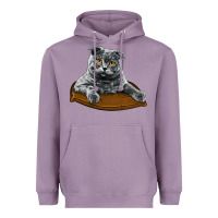 Lavender Scottish Fold Heavyweight Hoodie - LillyAllenDesigns