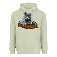 Matcha Scottish Fold Heavyweight Hoodie - LillyAllenDesigns