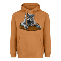 Meerkat Scottish Fold Heavyweight Hoodie - LillyAllenDesigns