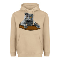 Mushroom Scottish Fold Heavyweight Hoodie - LillyAllenDesigns