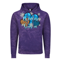 Cloud Purple snow hearts winter season Vintage Hoodie - Zillion Design Studio