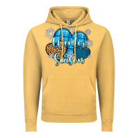 Vintage Mustard snow hearts winter season Vintage Hoodie - Zillion Design Studio