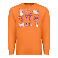Carrot pink ribbons with rabbits Premium Sweatshirt - MaliasSmallBusiness