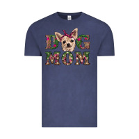 Vintage Denim christmas dog mom chihuahua Vintage Tee - RanaPortraitStore