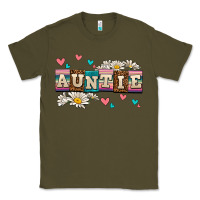 Army Green daisy auntie Classic Tee - AdoDesignShop