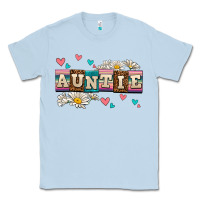 Dusty Blue daisy auntie Classic Tee - AdoDesignShop