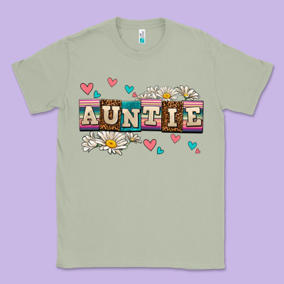 Daisy Auntie Classic Tee Designed By Adodesignshop