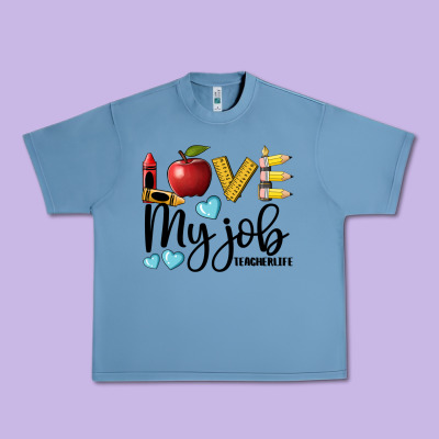 Love My Job Teacher Life Urban Heavy Tee Designed By Barkaloodesign