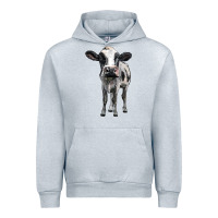 Heather Grey holstein cow Urban Hoodie - BarkalooDesign