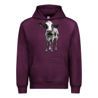 Mauve Wine holstein cow Urban Hoodie - BarkalooDesign