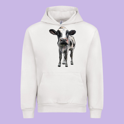 Holstein Cow Urban Hoodie Designed By Barkaloodesign