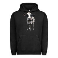 Pigment Black holstein cow Urban Hoodie - BarkalooDesign