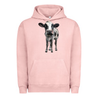 Pigment Salmon holstein cow Urban Hoodie - BarkalooDesign
