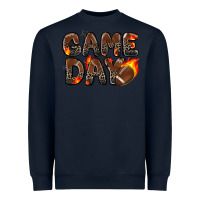 Navy game day football leopard Heavyweight Sweatshirt - Zillion Design Studio