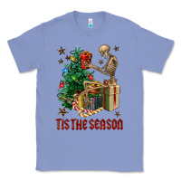 Colony Blue Skeleton tis the season Classic Tee - FaDigitalArtStudio